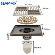 Душевой трап Gappo G81501-4