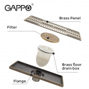 Душевой трап Gappo G83001-4