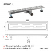 Душевой трап Gappo G85007-1
