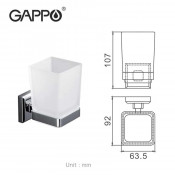 Стакан для ванной Gappo G3806