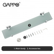 Полка стеклянная Gappo G3807