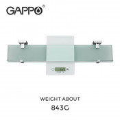 Полка стеклянная Gappo G3807