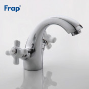 Смеситель для раковины Frap F1018 с керамическими ручками
