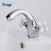 Смеситель для раковины Frap F1018 с керамическими ручками