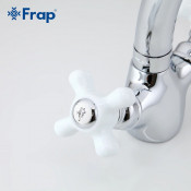Смеситель для кухни Frap F4218 с керамическими ручками