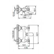 Смеситель для ванны Frap F32731-B