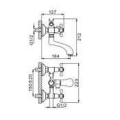 Смеситель для ванны Frap F32732-B