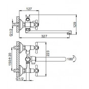 Смеситель для ванны Frap F22732-B