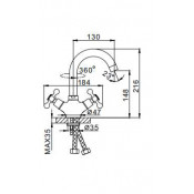 Смеситель для раковины Frap F1319
