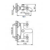 Смеситель для ванны Frap F3019-4
