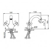 Смеситель для раковины Frap F1019-5