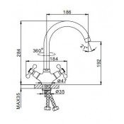 Смеситель для кухни Frap F4019-5