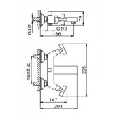 Смеситель для ванны Frap F3078