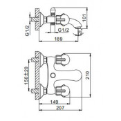 Смеситель для ванны Frap F3088