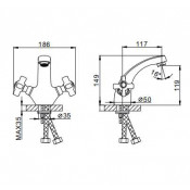 Смеситель для раковины Frap F1024