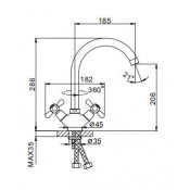 Смеситель для кухни Frap F4025