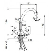 Смеситель для кухни Frap F4026