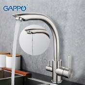 Смеситель для кухни Gappo G4399 с подключением фильтра питьевой воды