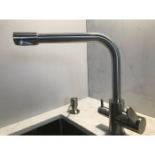 Смеситель для кухни Gappo G4399-1 с подключением фильтра питьевой воды, хром