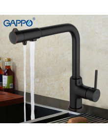Смеситель для кухни Gappo G4390-10 с подключением фильтра питьевой воды Смеситель для кухни Gappo G4390-10 с подключением фильтра питьевой воды