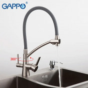 Смеситель для кухни Gappo G4398 с подключением фильтра питьевой воды