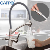 Смеситель для кухни Gappo G4398 с подключением фильтра питьевой воды