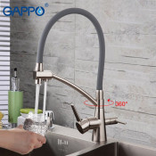 Смеситель для кухни Gappo G4398 с подключением фильтра питьевой воды