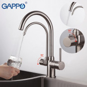 Смеситель для кухни Gappo G4398-10 с подключением фильтра питьевой воды