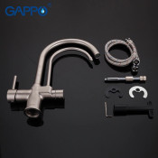 Смеситель для кухни Gappo G4398-10 с подключением фильтра питьевой воды