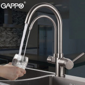 Смеситель для кухни Gappo G4398-10 с подключением фильтра питьевой воды
