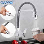 Смеситель для кухни Gappo G4398-4 с подключением фильтра питьевой воды