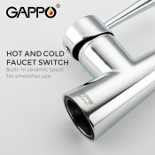 Смеситель для кухни Gappo G4398-12 с подключением фильтра питьевой воды