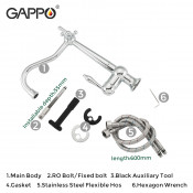 Смеситель для кухни Gappo G4398-14 с подключением фильтра питьевой воды