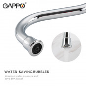 Смеситель для кухни Gappo G4398-14 с подключением фильтра питьевой воды
