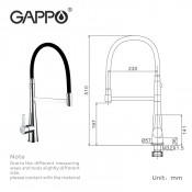 Смеситель для кухни Gappo G4398-15