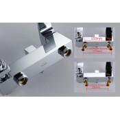 Душевая стойка Gappo G2407-11, хром