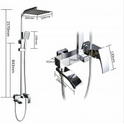Душевая стойка Gappo G2407-11, хром