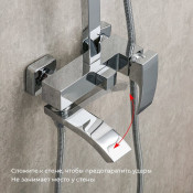 Душевая стойка Gappo G2407-11, хром