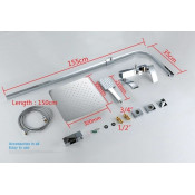 Душевая стойка Gappo G2407-11, хром