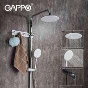 Душевая стойка Gappo G2467 с полкой и крючками Душевая стойка Gappo G2467 с полкой и крючками