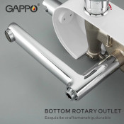 Душевая стойка Gappo G2467 с полкой и крючками Душевая стойка Gappo G2467 с полкой и крючками