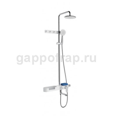 Душевая стойка Gappo G2467 с полкой и крючками Душевая стойка Gappo G2467 с полкой и крючками