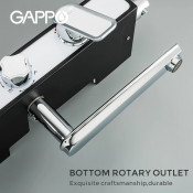 Душевая стойка Gappo G2468 с полкой и крючками Душевая стойка Gappo G2468 с полкой и крючками