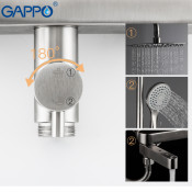 Душевая стойка Gappo G2499-30, сатин