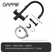 Смеситель для кухни Gappo G4398-36 с подключением фильтра питьевой воды