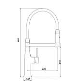 Смеситель для кухни Gappo G4398-51 с гибким изливом