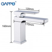 Смеситель для раковины Gappo G1018