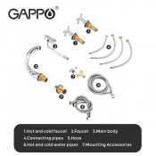 Смеситель на борт ванны Gappo G1189 на 4 отверстия