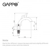 Смеситель на борт ванны Gappo G1189 на 4 отверстия