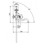 Смеситель для ванны Gappo G3289